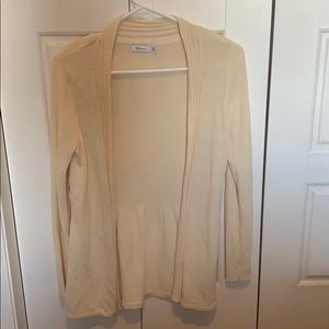 **cream  detailed Cardigan